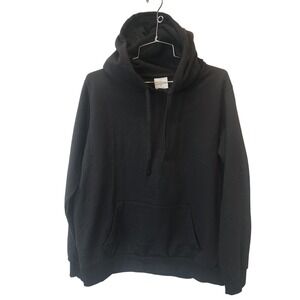 Real Essentials Hoodie Mens XXL Black Pullover Drawstring Pocket Athleisure NWOT